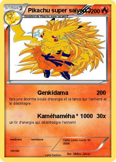 Pokemon Pikachu super saïyen 3