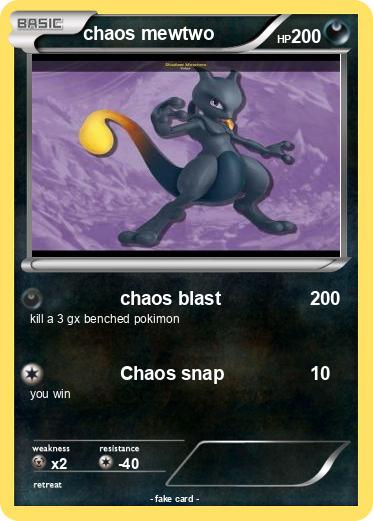 Pokemon chaos mewtwo