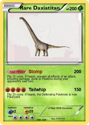 Pokemon Rare Daxiatitan