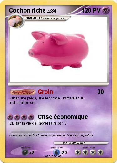 Pokemon Cochon riche
