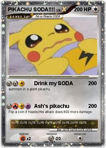Pokemon PIKACHU SODA!!!!