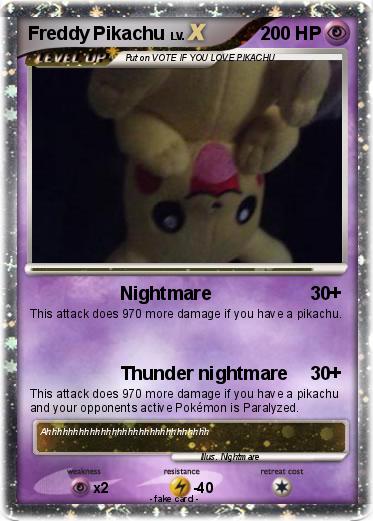 Pokemon Freddy Pikachu