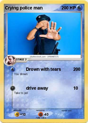 Pokemon Crying police man