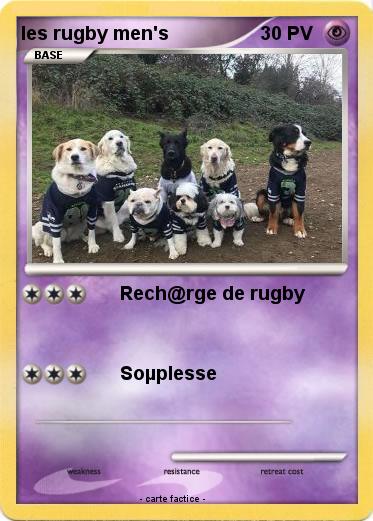 Pokemon les rugby men's