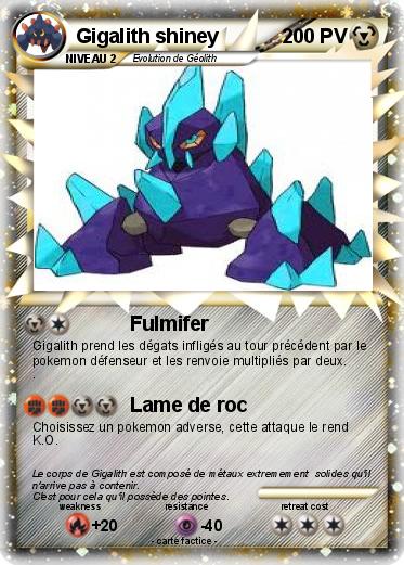 Pokemon Gigalith shiney