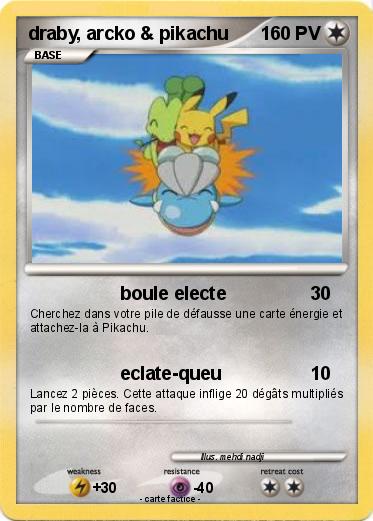 Pokemon draby, arcko & pikachu