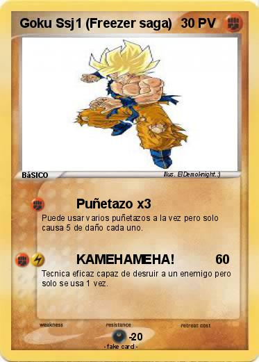 Pokemon Goku Ssj1 (Freezer saga)