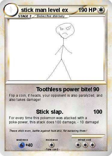 Pokemon stick man level ex