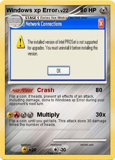 Pokemon Windows xp Error