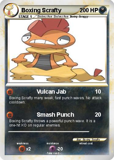 Pokemon Boxing Scrafty
