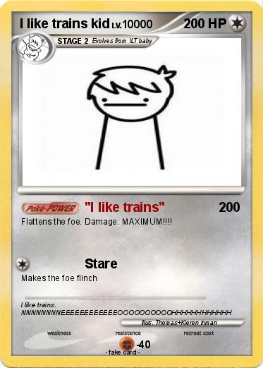 Pokemon I like trains kid