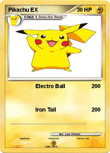 Pokemon Pikachu EX