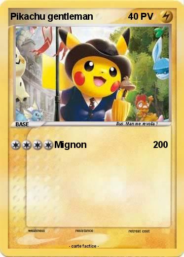 Pokemon Pikachu gentleman