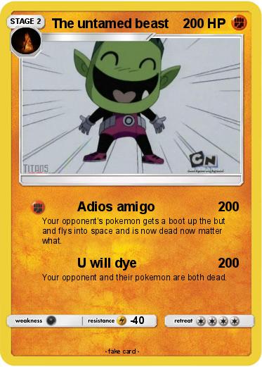 Pokemon The untamed beast