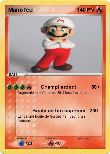 Pokemon Mario feu
