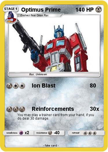 Pokemon Optimus Prime
