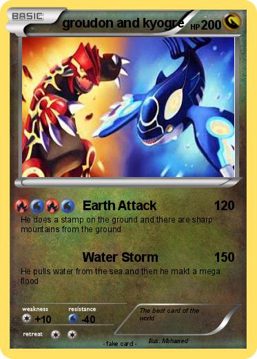 Pokemon groudon and kyogre