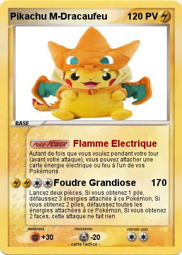 Pokemon Pikachu M-Dracaufeu