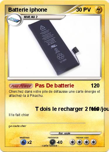 Pokemon Batterie iphone