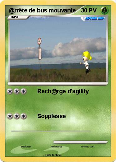 Pokemon @rrête de bus mouvante