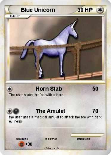 Pokémon Blue Unicorn - Horn Stab - My Pokemon Card