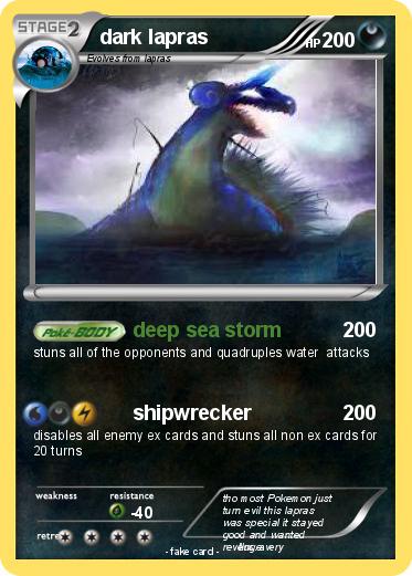 Pokemon dark lapras