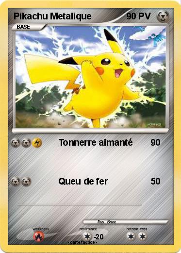 Pokemon Pikachu Metalique