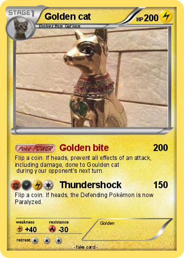 Pokemon Golden cat