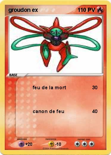 Pokemon groudon ex