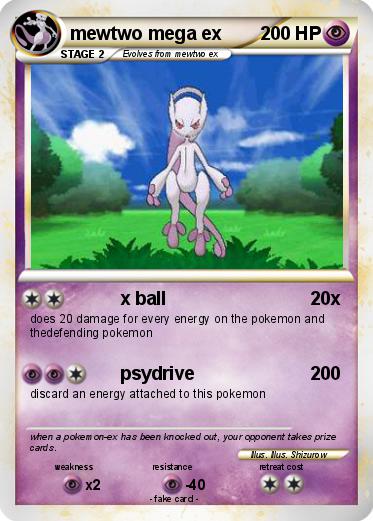 Pokemon mewtwo mega ex
