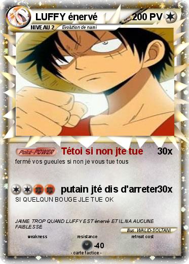 Pokemon LUFFY énervé