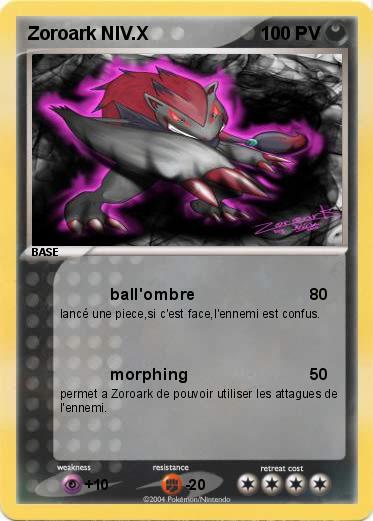 Pokemon Zoroark NIV.X