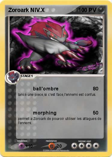 Pokemon Zoroark NIV.X