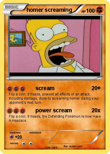Pokemon homer screaming