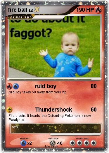 Pokemon fire ball