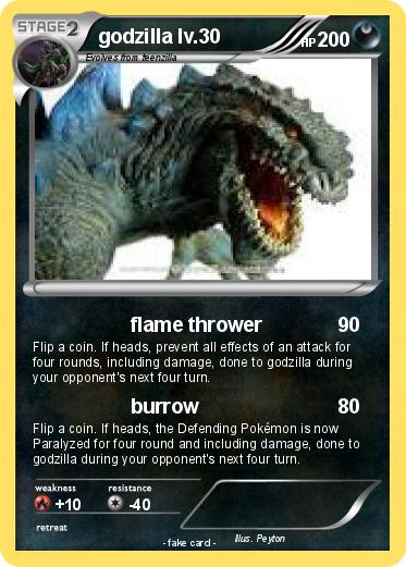 Pokemon godzilla lv.30