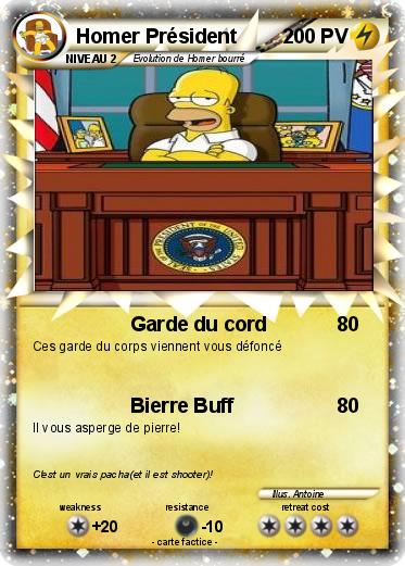 Pokemon Homer Président