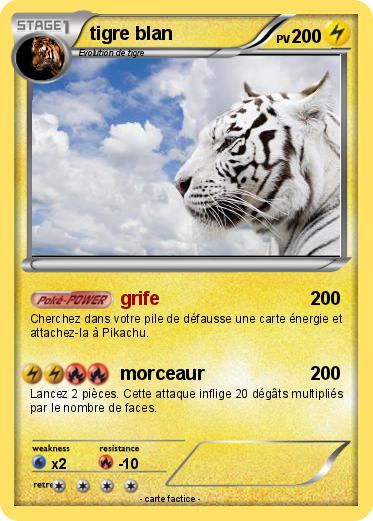 Pokemon tigre blan
