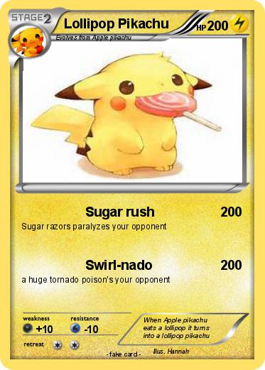 Pokemon Lollipop Pikachu