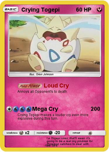 Pokemon Crying Togepi