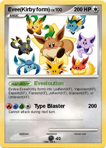 Pokemon Evee(Kirby form)