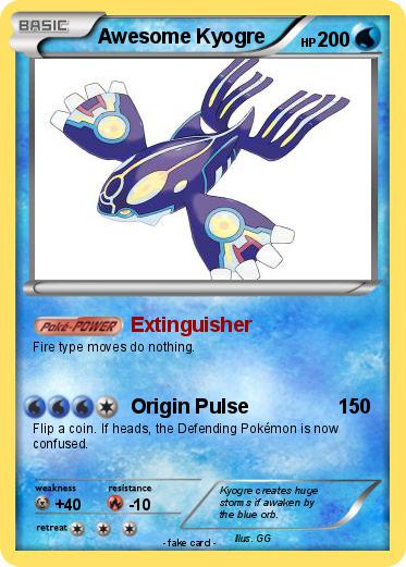 Pokemon Awesome Kyogre