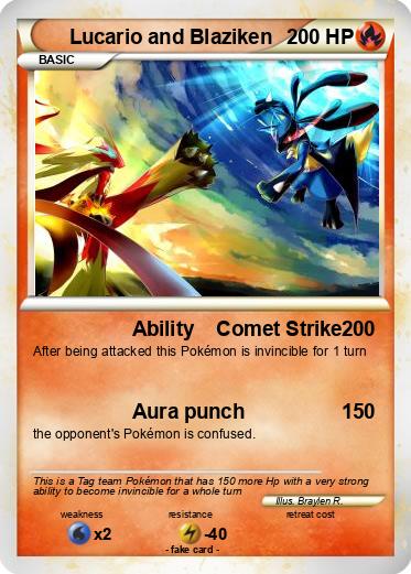 Pokemon Lucario and Blaziken