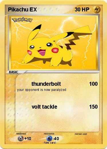 Pokemon Pikachu EX