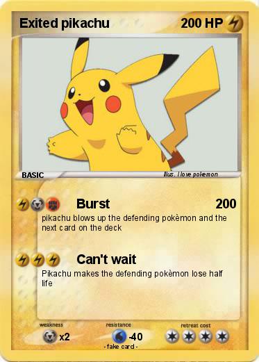 Pokemon Exited pikachu