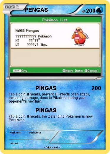 Pokemon PENGAS