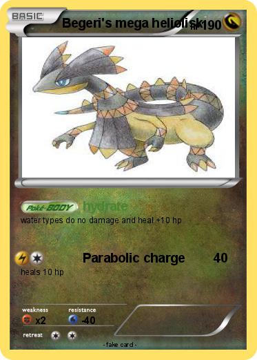 Pokemon Begeri's mega heliolisk