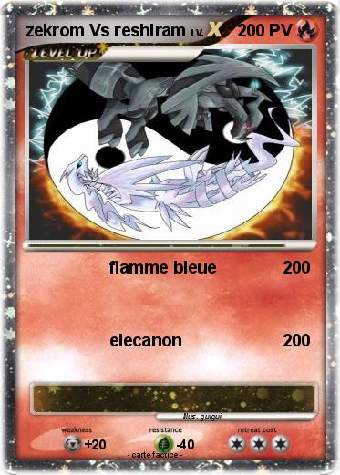 Pokemon zekrom Vs reshiram