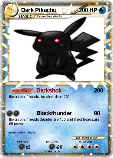 Pokemon Dark Pikachu