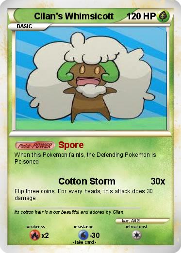 Pokemon Cilan's Whimsicott